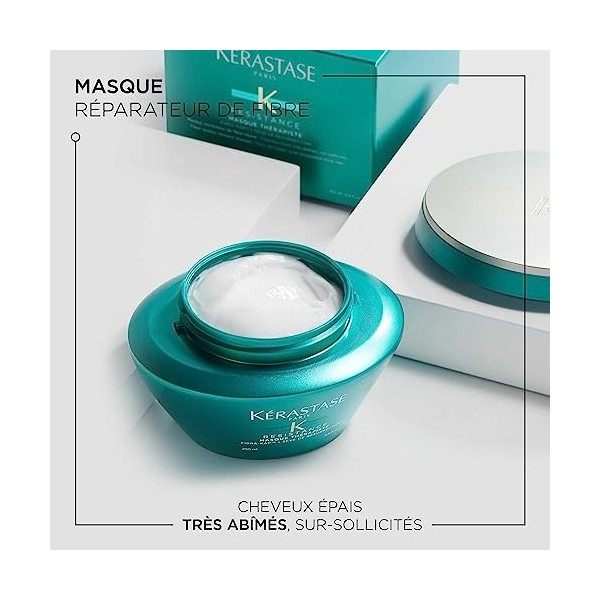 Kérastase, Résistance, Masque Reconstructeur, pour Cheveux Très Abîmés, Masque Thérapiste, 200 ml