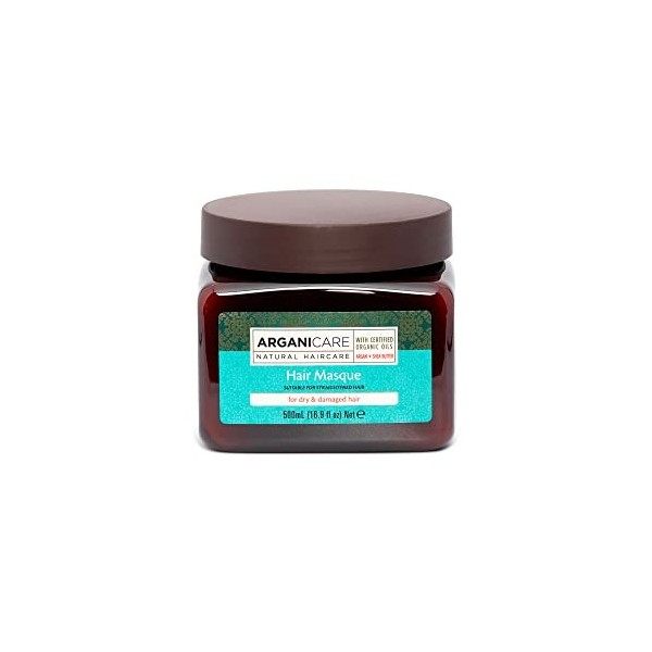 Arganicare AGN005 Masque Argan Cheveux Abimés 500 ml