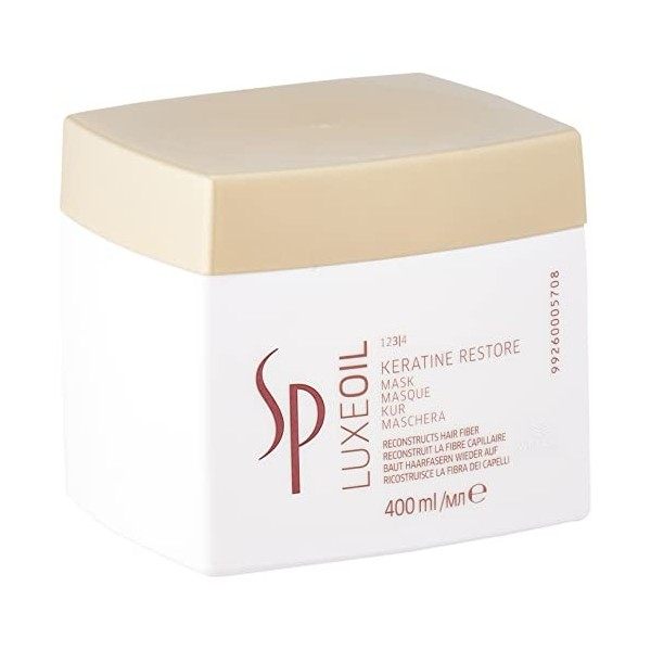 Wella Professionals - Masque Réparateur pour Cheveux Abimés - Luxe Oil Keratin Restore Mask - 400 ml