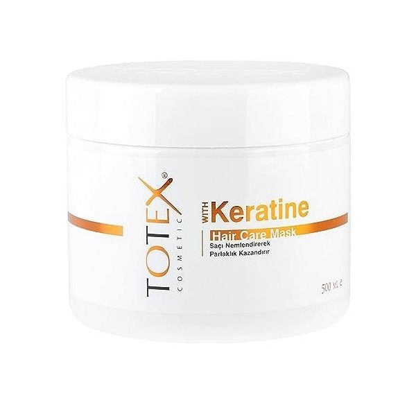 Totex KERATIN Masque de soin des cheveux 500 ml | Masque capillaire à la kératine | Traitement masque capillaire | Masque à l