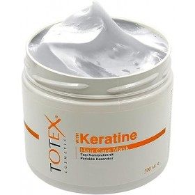 Totex KERATIN Masque de soin des cheveux 500 ml | Masque capillaire à la kératine | Traitement masque capillaire | Masque à l