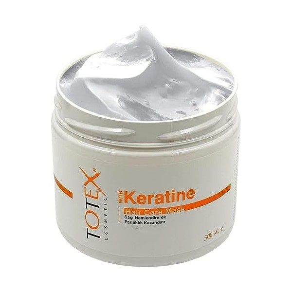 Totex KERATIN Masque de soin des cheveux 500 ml | Masque capillaire à la kératine | Traitement masque capillaire | Masque à l