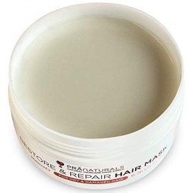 Le Masque PraNaturals Restaure et Répare les Cheveux - Après-shampoing sans Silicone - Avec Beurre de Karité pour Réparer les