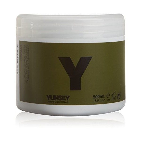 Masque Ultra Nutritif pour cheveux abîmés, enrichi en huile de jojoba. Format professionnel - YUNSEY