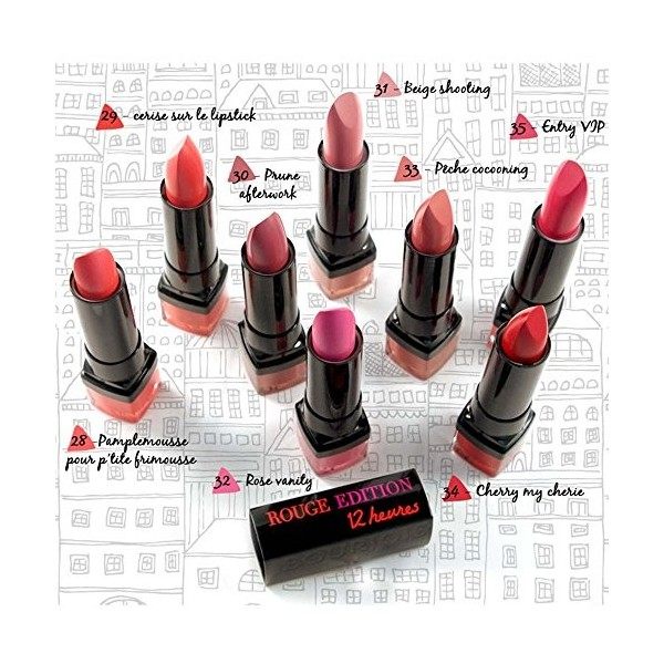 Bourjois Rouge Edition 12H, Lipstick, 43 Rouge Your Body