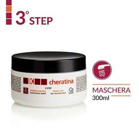 K-Cheratina - Masque de réparation - Masque Keratine - Traitement Professionnel à la Kératine pour Hydrater et Réparer les Ch