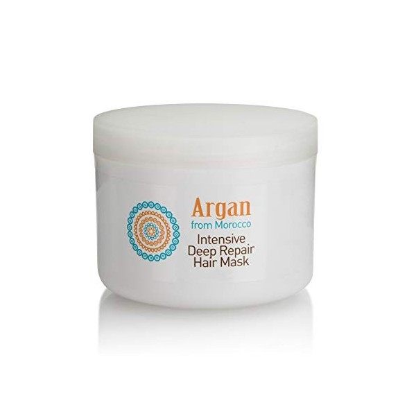 Masque pour cheveux à lhuile dargan - masque réparation intense à lhuile dargan du Maroc - revitalise les cheveux secs et