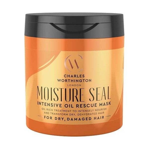 Charles Worthington Moisture Seal Intensive Oil Rescue Masque capillaire – Traitement capillaire avec formule réparatrice Ple