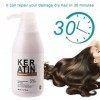 300 Ml de Kératine Brésilienne, pour le Traitement des Cheveux Chauds PURC endommagés.