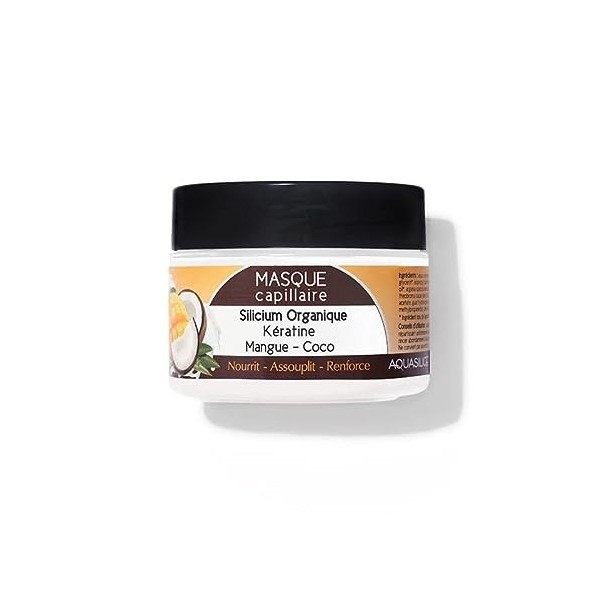 Masque Capillaire Mangue-Coco - AQUASILICE - Fabriqué en France