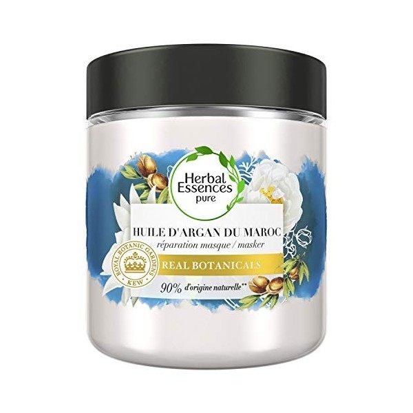 Herbal essences, masque cheveux réparation concentrée à l’huile d’argan, pour cheveux secs et abîmés, 25&nbsp;ml Masques pour cheveux