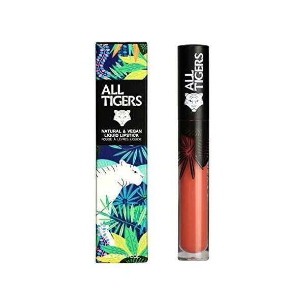 ALL TIGERS - Rouge à Lèvres Liquide Mat - Tenue Longue Durée - Ingrédients Bio, Vegan & Naturel - Teinte Bois De Rose"Make Yo...