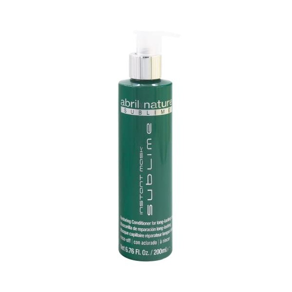 abril et nature - Masque hydratant à lacide hyaluronique Sublime - 200 ml - Réparation maximale- Pour cheveux épais ou poreu