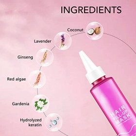 Conditionneur de Rinçage, Masque Capillaire Nourrissant en Profondeur, Kératine Hydrolysée Végétale, Masque Nourrissant pour 