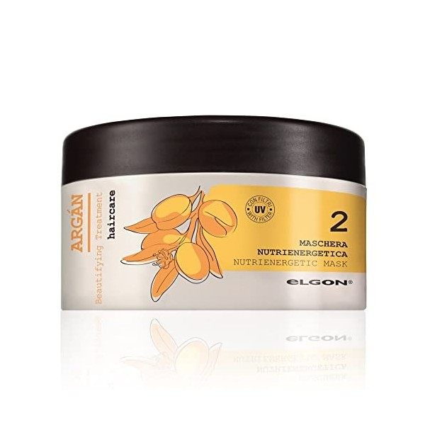 Elgon Nutrienergetic Masque pour cheveux 100 ml contient le complexe Redoxin 2.0 à base dacide hyaluronique et de kératine v