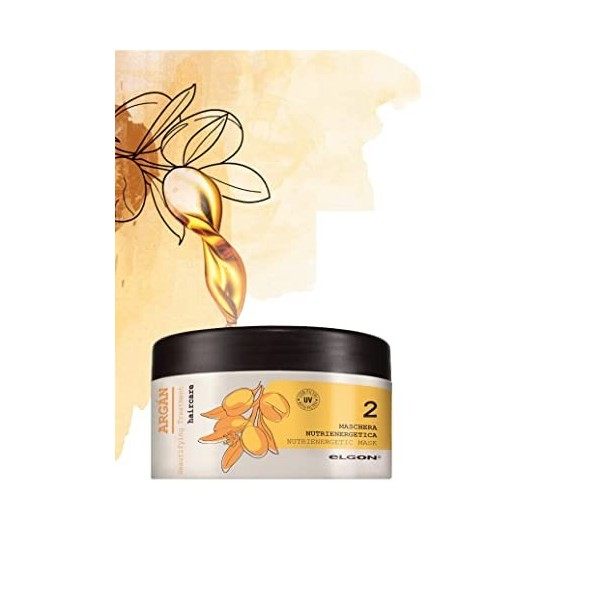 Elgon Nutrienergetic Masque pour cheveux 100 ml contient le complexe Redoxin 2.0 à base dacide hyaluronique et de kératine v