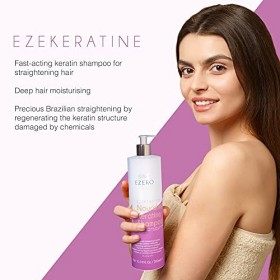 Ezero Shampoing Keratine Pour Le Soin Keratine Cheveux - Shampoing Cheveux Secs Et Abimés - Shampoing Professionnel - Shampoo