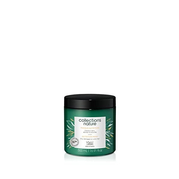 COLLECTIONS NATURE Masque Nutrition 4en1 pour cheveux secs, abîmés, bouclés