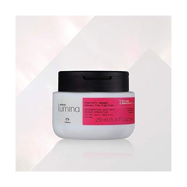 NATURA - Lumina Masque Rénovateur pour Cheveux Abîmés - 100% Végan - Cruelty Free - 250ml