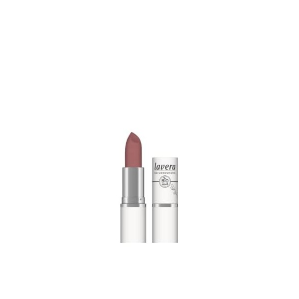 lavera Velvet Matt Lipstick - Tea Rose 03 - Rouges à lèvres - Cosmétiques naturels - sans silicone - Beurre floral bio & Huil