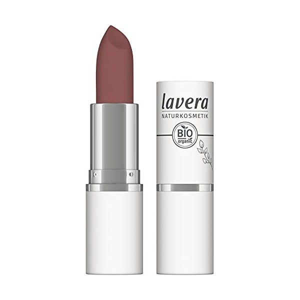 lavera Velvet Matt Lipstick - Tea Rose 03 - Rouges à lèvres - Cosmétiques naturels - sans silicone - Beurre floral bio & Huil