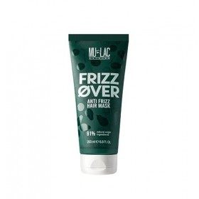 Mulac Cosmetics FRIZZ OVER Anti Frizz Hair Mask Masque Cheveux Anti-frisottis VEGAN 200 ml