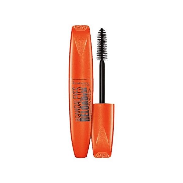 Rimmel - Mascara Scandaleyes Reloaded - Volume extrême et Tenue extrême - Maxi Brosse - 001 Black - 12ml