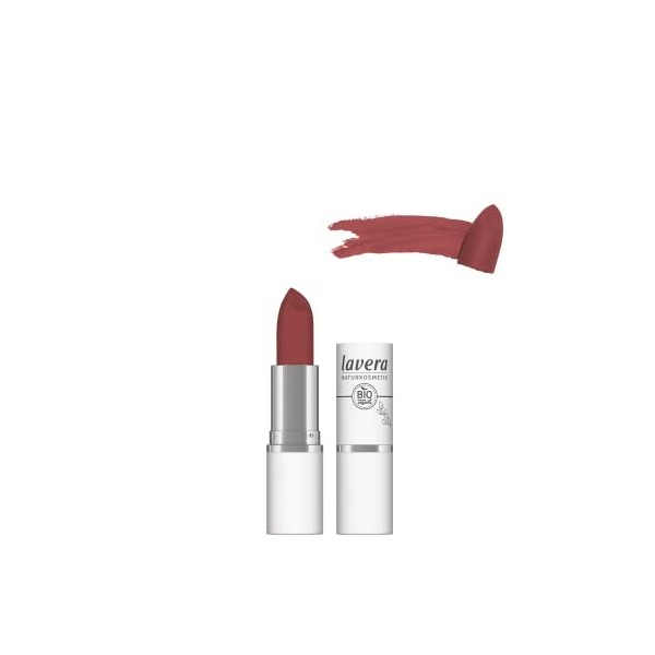 lavera Velvet Matt Lipstick - Tea Rose 03 - Rouges à lèvres - Cosmétiques naturels - sans silicone - Beurre floral bio & Huil