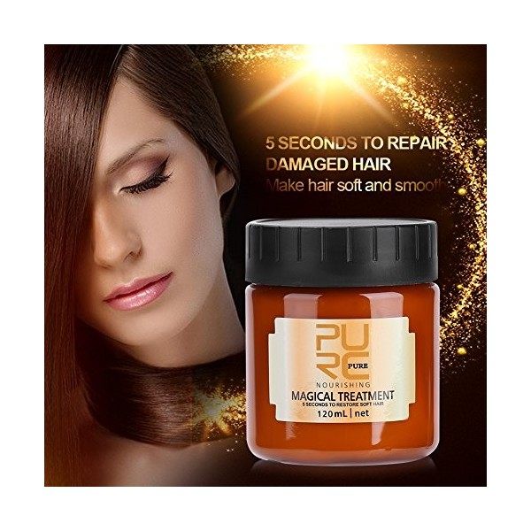 120 ml Masque Capillaire, Capillaire Complément Nourrissant Conditionnant, Traitement Professionnel Doux Lisse Réparation Dom