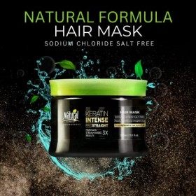 Natural Formula Kératin Intense Repair Masque capillaire - Masque lissant infusé à la kératine - Masque de crème capillaire s