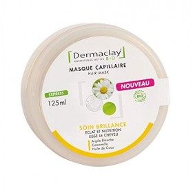 Masque Capillaire Bio 125ml Soin Brillance Dermaclay