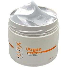 Totex Argan Hair Care Mask 500ml - Masque avec Huile dArgan Répare et Hydrate les Cheveux Secs et Abimés