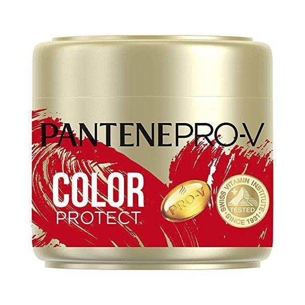 Pantene Pro-V Color Protect Keratin Reconstruct Masque capillaire pour cheveux colorés, brillance des cheveux, traitement des