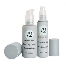 72 Crème sèche et huile réparatrice pour cheveux pour régénérer et protéger les cheveux, formule végétalienne et sans cruauté