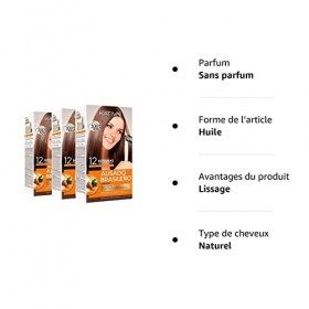 Kativa Kit de lissage brésilien à la kératine et à l’huile d’argan 3x150ml