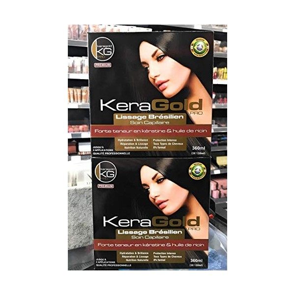 Lissage Brésilien Kéragold Pro 3X120ML