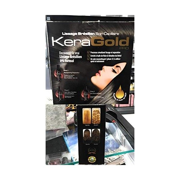 Lissage Brésilien Kéragold Pro 3X120ML