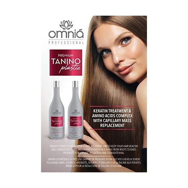 OMNIA PROFESSIONAL - TANINOPLASTIE - Lissage au Tanin 2 x 250 ml - 3 à 5 applications 