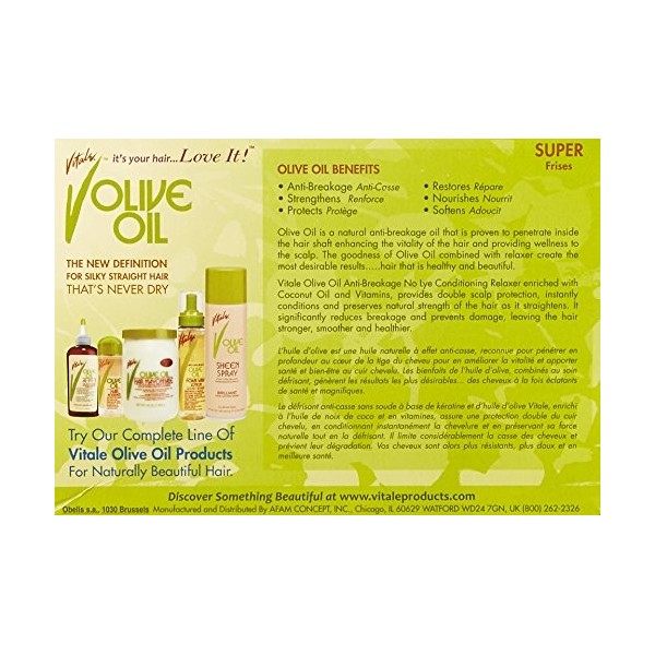 Vitale Olive Oil Sensitive Relaxer Kit Super