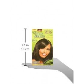 African Pride Olive Miracle Deep Conditioning No-Lye Relaxer - Regular Kit - 1 Complete Touch-Up by African Pride
