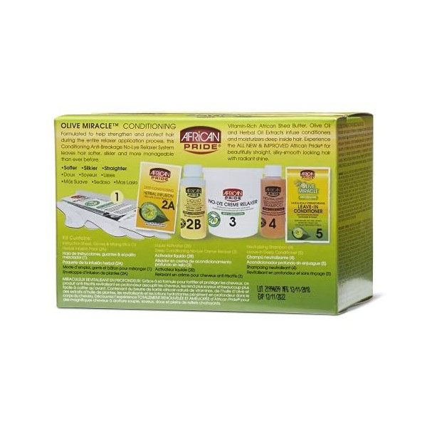 African Pride Olive Miracle No-Lye Relaxer - Super KIT