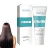 120ml Crème Lissante Pour Cheveux Bouclés,Crème De Lissage Cheveux,Crème Lissante Correctrice Protéinée,Crème Lissante Correc