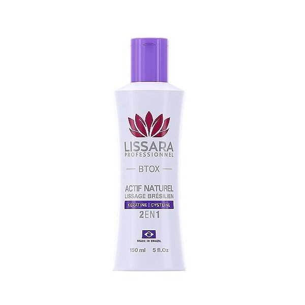 LISSARA - Lissage Brésilien à la kératine et protéine - Sans formol - Btox ACTIF NATUREL - Anti Frisottis - Soin profond raje