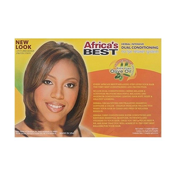 AFRICAS BEST No-lye Relaxer Kit Regular 300 ml - Lot de 2