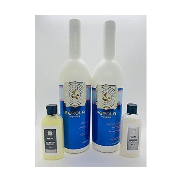 Lissage Brésilien PÉROLA DETERNITY LISS **PROMOTION EXCEPTIONNELLE** MULTI TAILLE 2 X 100ML Shampooing et Kératine 