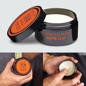 American Crew Matte Clay, Cire Cheveux Homme à lArgile 85 g , Fixation Moyenne à Forte & Fini Mat et Soyeux, Tous Types de 