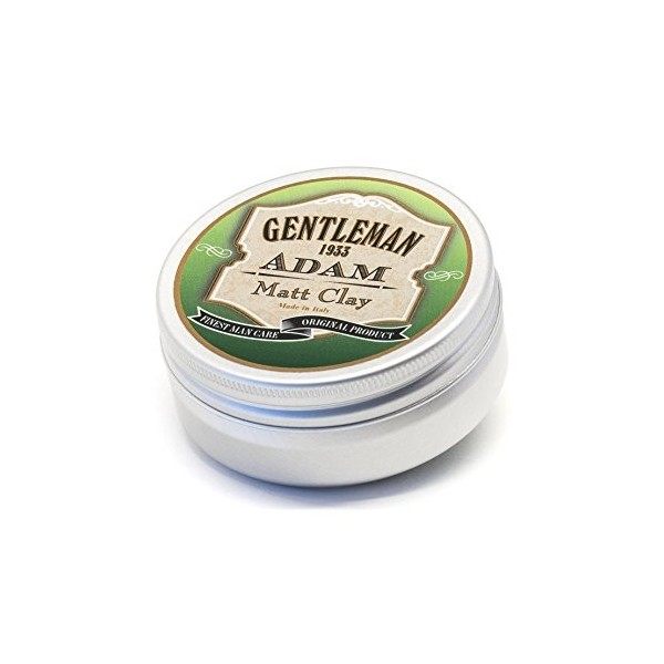 GENTLEMAN 1933 - Matt Clay Adam - 100ml - Argilla modellante per definire lo stile con effetto opaco - Tenuta Strong