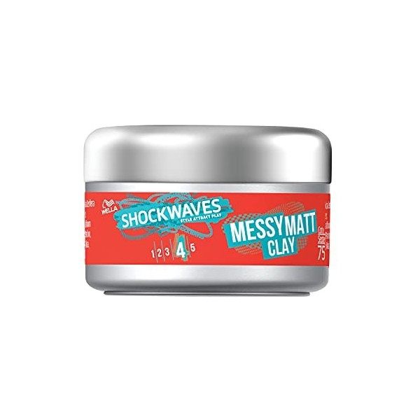 Wella Shockwaves Go Matt Clay 75 ml Pack of 3 