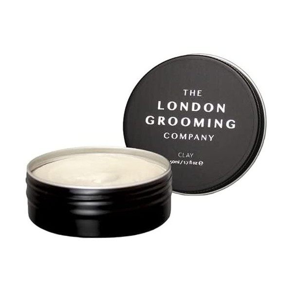 The London Grooming Company Argile pour hommes - Tenue ferme et finition mat sèche - Produit capillaire pour hommes à base d
