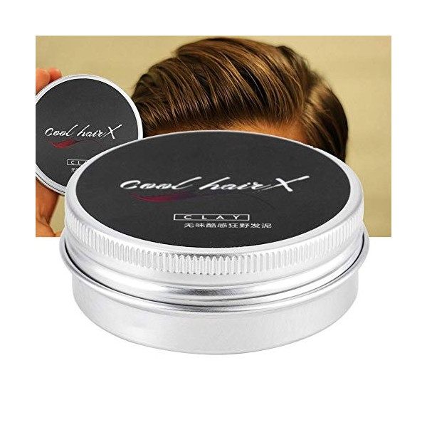 50g hommes cheveux cire cheveux argile longue durée moelleux sans odeur boue capillaire pour la coiffure